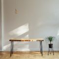 Metalowa noga do mebli DP40 cm czarny satyna loft