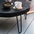 Metalowa noga do mebli DP40 cm czarny satyna loft