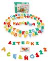 Drewniane literki magnetyczne z polskimi znakami