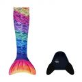 Syreni ogon - monopłetwa do pływania Rainbow 2XS/XS/S