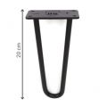 Nogi do stołu czarne DP20 cm hairpin legs