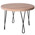 Metalowa noga do mebli kręcona DX50 cm czarna