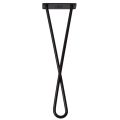 Metalowa noga do mebli kręcona DX50 cm czarna