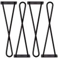 Metalowa noga do mebli kręcona DX40 cm czarna