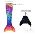 Syreni ogon - monopłetwa do pływania Rainbow M/L