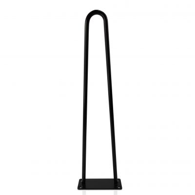 Metalowa noga do mebli DP40 cm czarny satyna loft