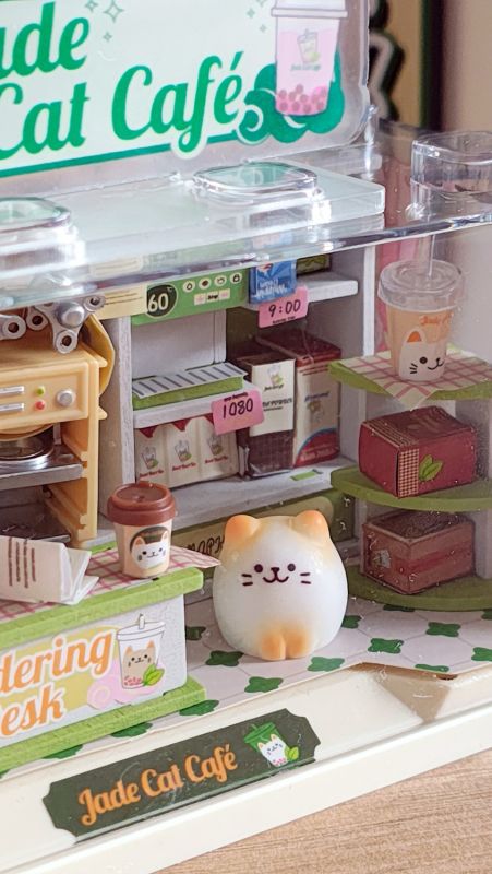 Kocia kawiarnia miniatura sklepu DIY Mini World
