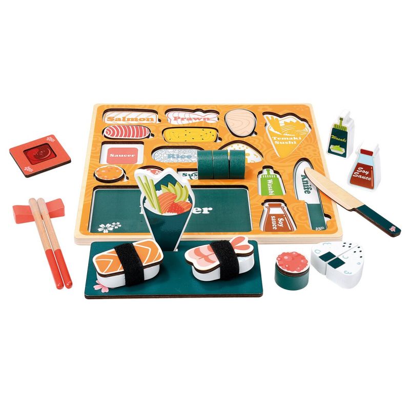 Drewniane Sushi - puzzle 3D