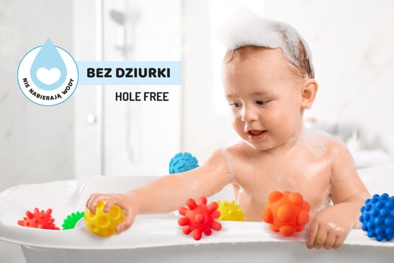 Piłki Sensorki Tullo - 8 piłeczek bez dziurek
