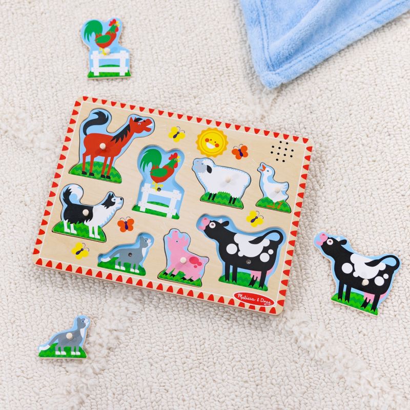 Puzzle dźwiękowe - Zwierzęta z farmy