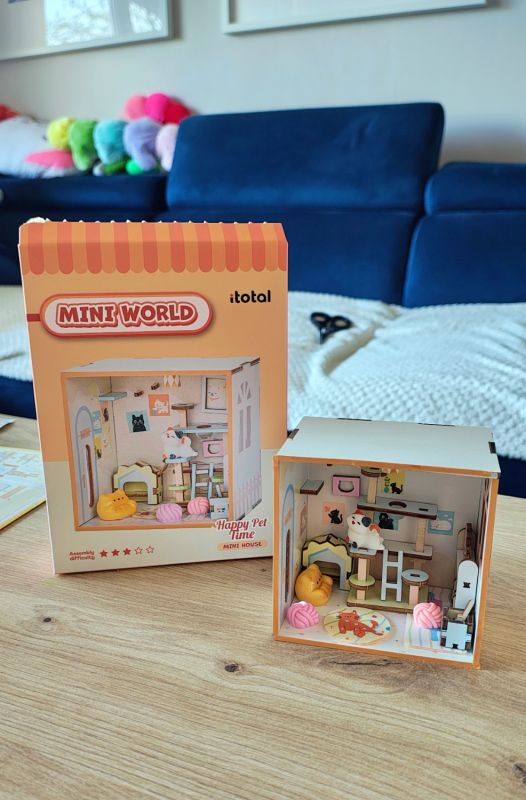Pokój dla zwierzaków miniatura do samodzielnego składania