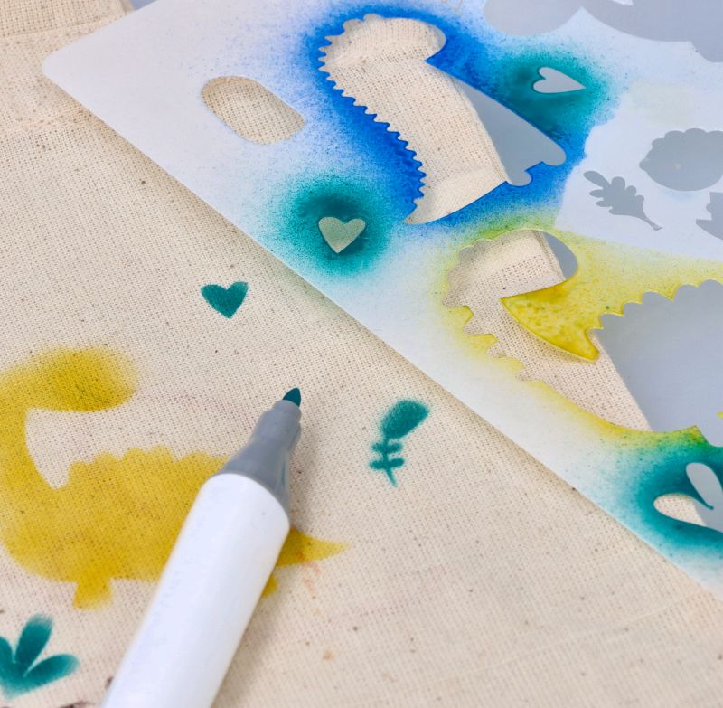 AirBrush Textil Zestaw kreatywny do ozdabiania tkanin