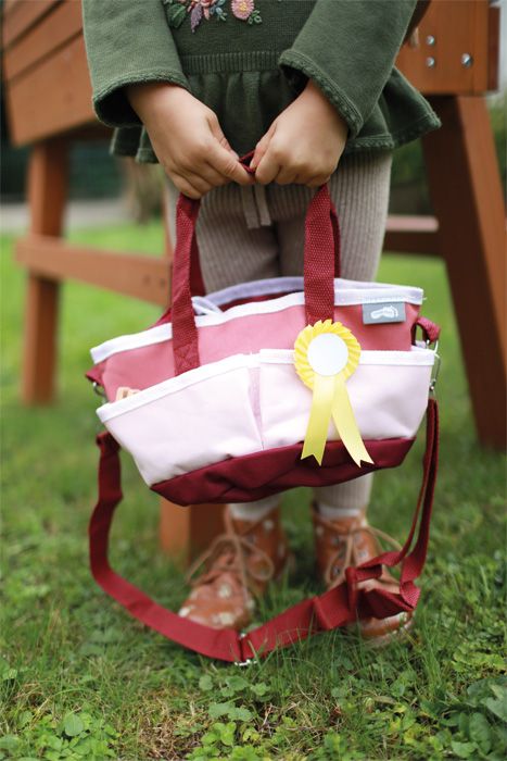 Zestaw do pielęgnacji hobby horse w czerwonej torbie
