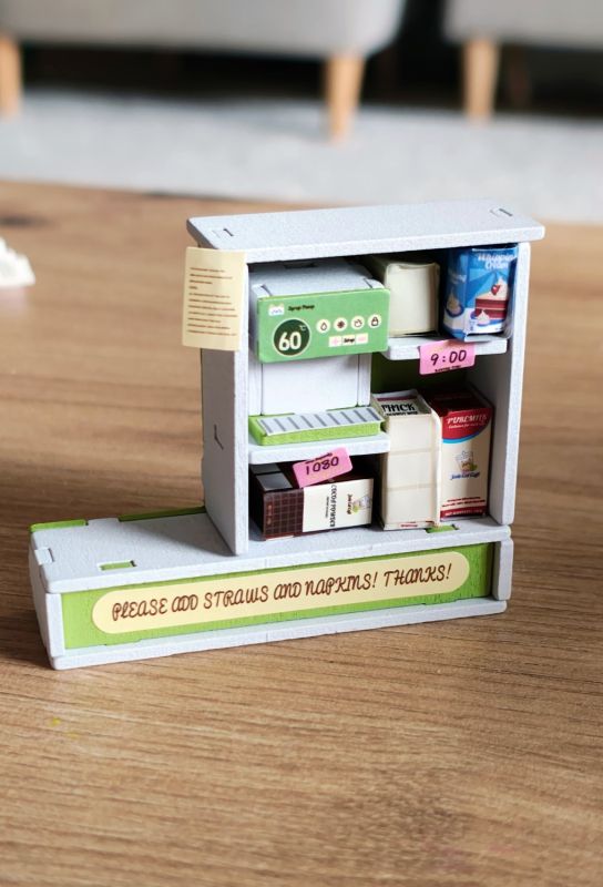 Kocia kawiarnia miniatura sklepu DIY Mini World