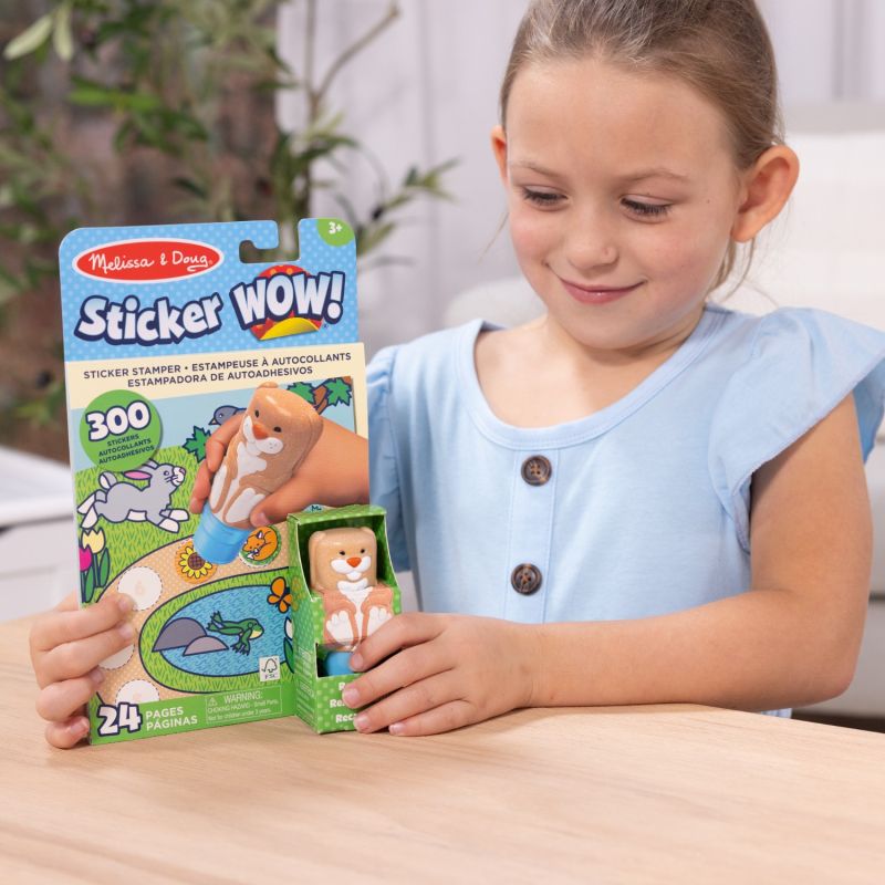 Sticker WOW! Stempelek z naklejkami - Króliczek