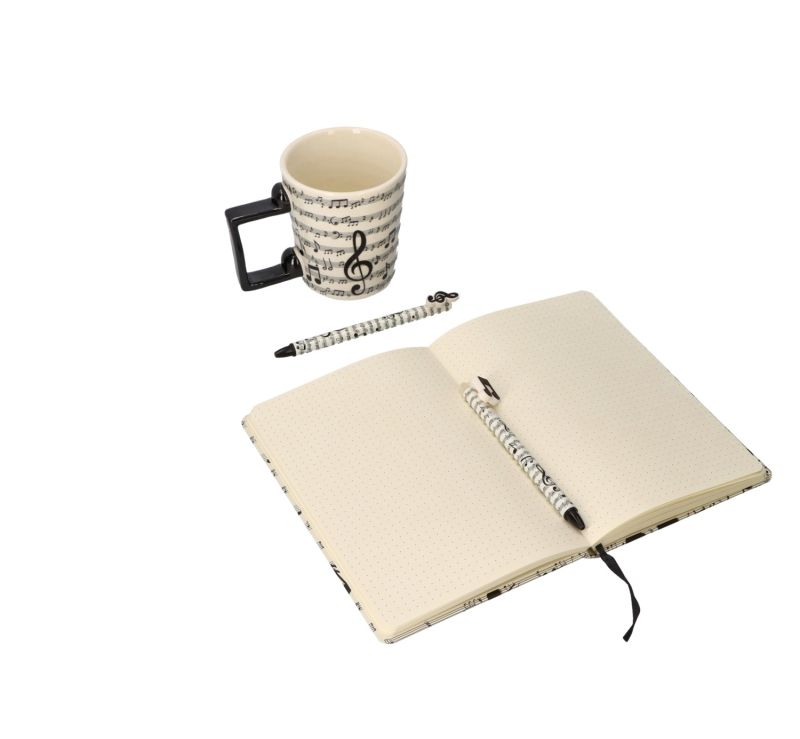 Notes A5 w twardej okładce motyw muzyczny 96k