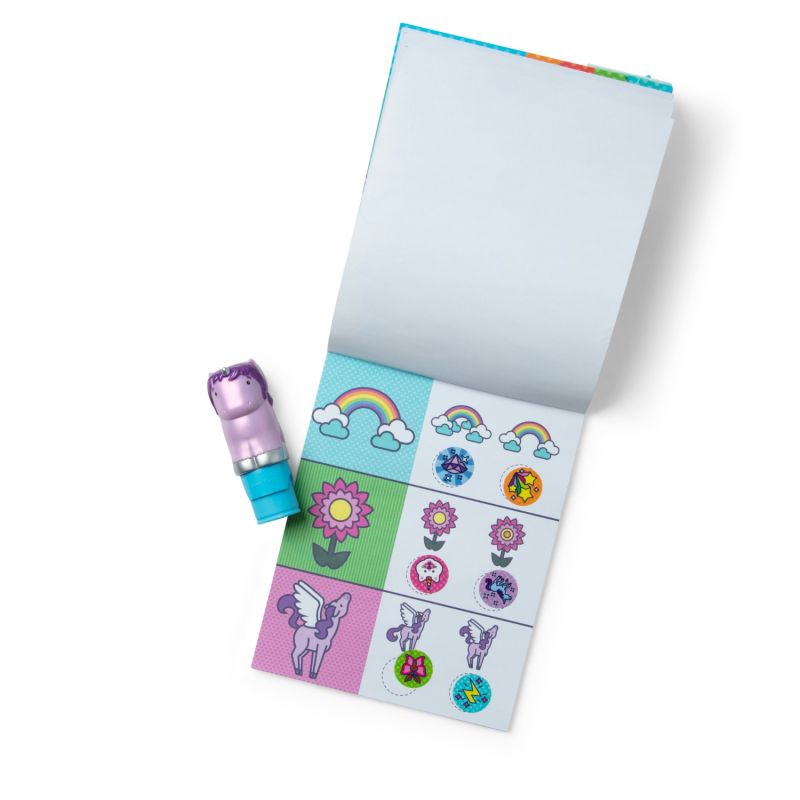 Sticker WOW! Stempelek z naklejkami fioletowy jednorożec