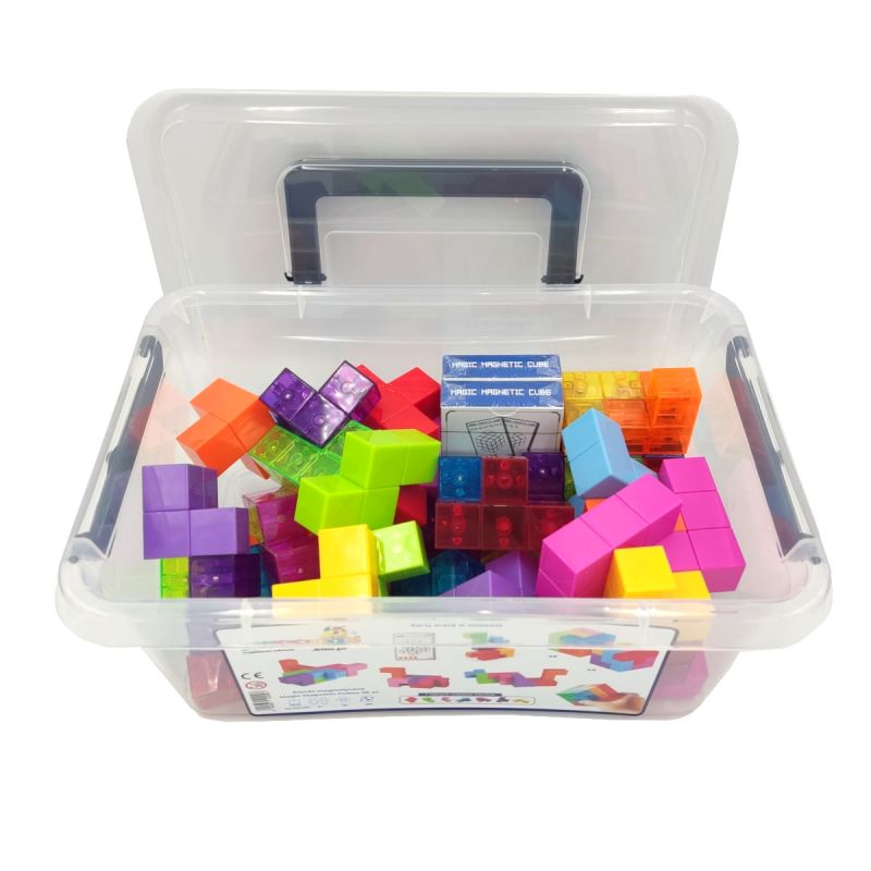 Magnetyczne klocki Magic Magnetic Cubes, 56 elementów