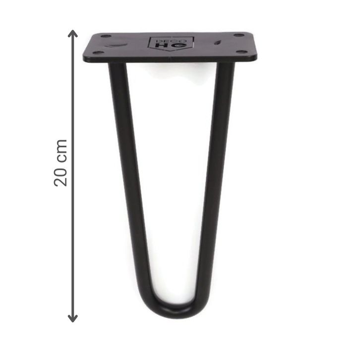 Nogi do stołu czarne DP20 cm hairpin legs