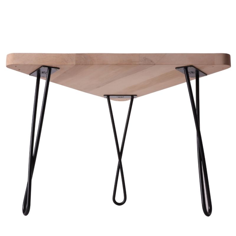 Metalowa noga do mebli kręcona DX40 cm czarna