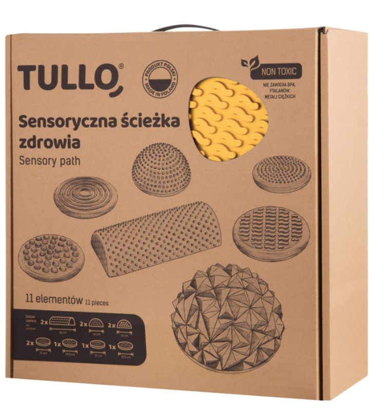 Pastelowa Sensoryczna ścieżka zdrowia 11 elementów