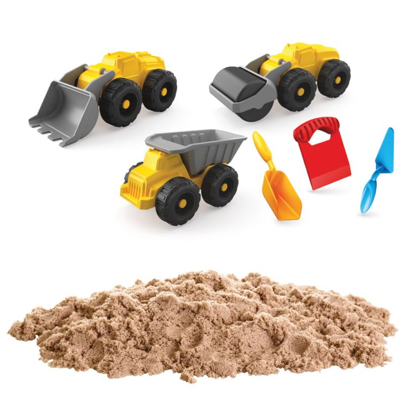ART CRAFT Zestaw piasku kinetycznego z pojazdami budowy