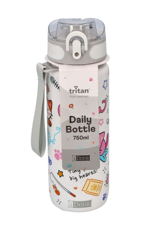 i-total Bidon na napoje z tritanu 750 ml Cat lovers