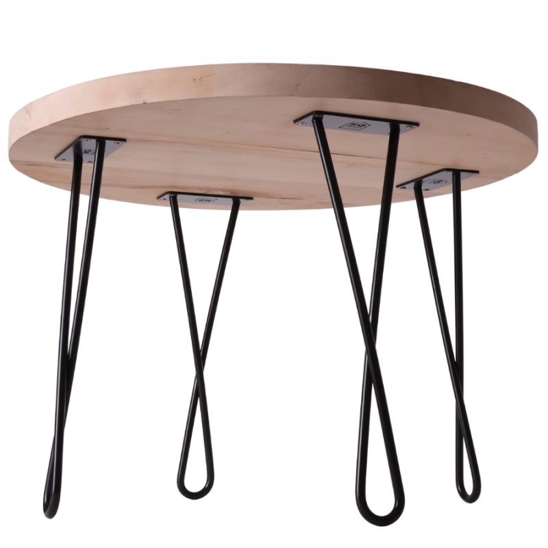 Metalowa noga do mebli kręcona DX50 cm czarna
