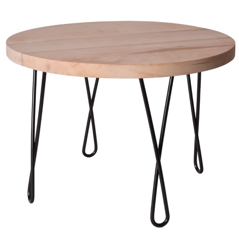 Metalowa noga do mebli kręcona DX50 cm czarna