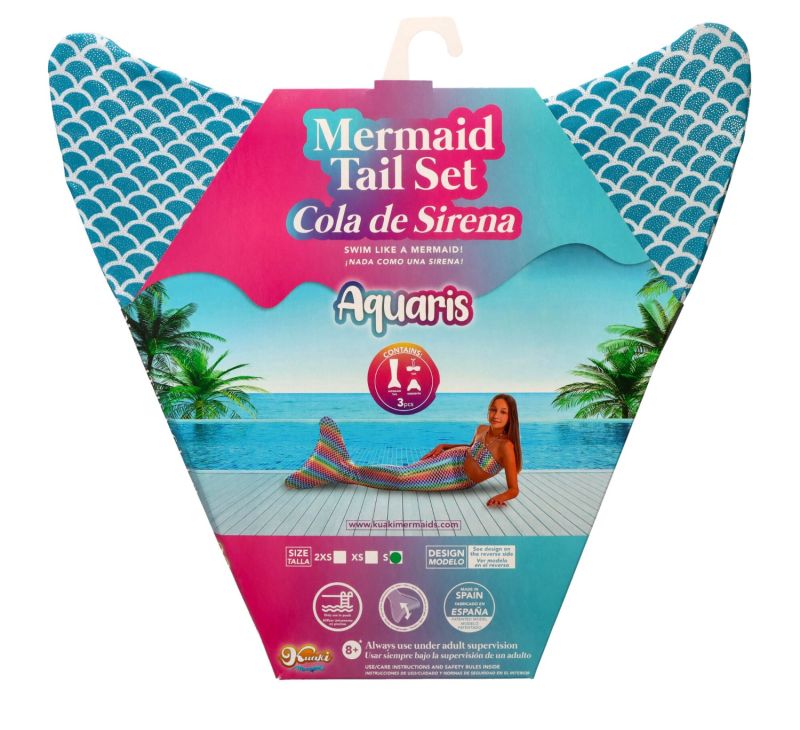 Syreni ogon - monopłetwa Aquaris do pływania Brise + Bikini