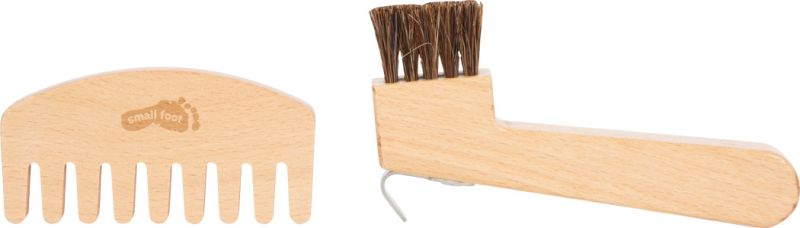 Zestaw do pielęgnacji hobby horse w czerwonej torbie