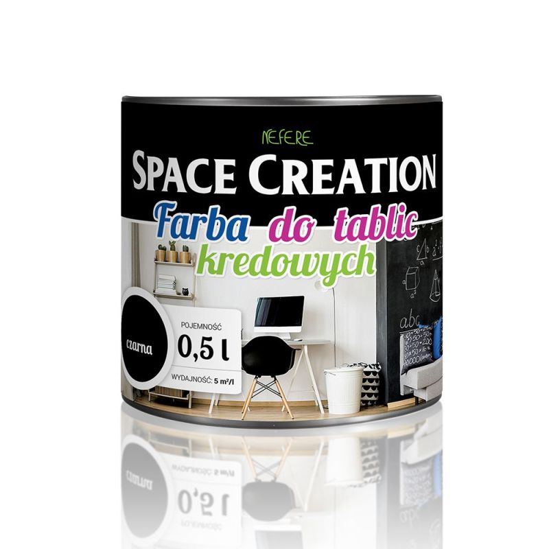 Farba tablicowa CZARNA Space Creation 0,5l