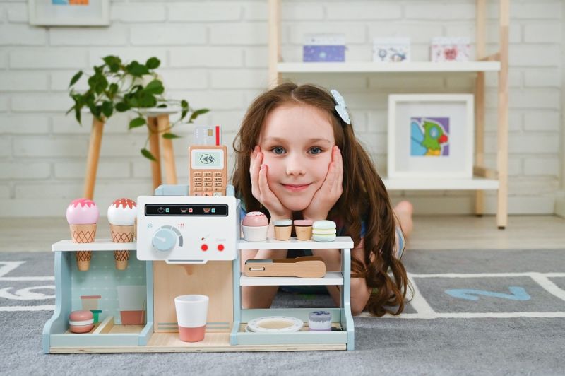 Kawiarnia z ekspresem Adam Toys Lodziarnia dla dzieci 