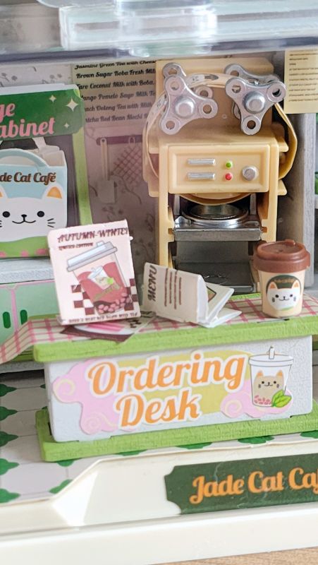 Kocia kawiarnia miniatura sklepu DIY Mini World